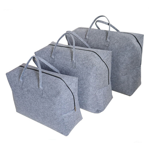 large capacity felt travel bag