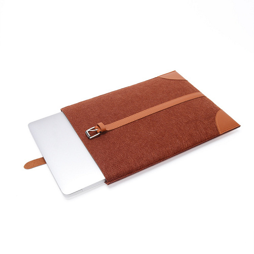 felt laptop case sleeve felt laptop bag with leather