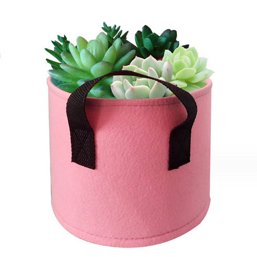 colorful recycled felt plants pot bag