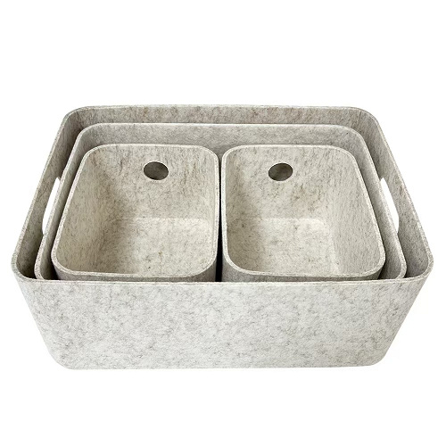 one piece felt storage box for home storage